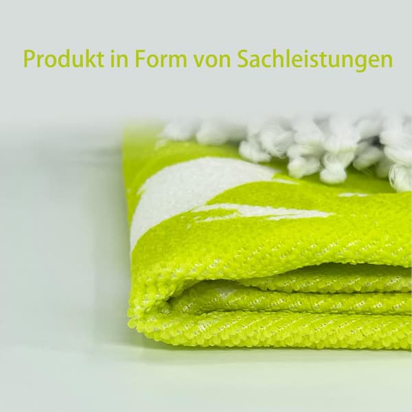 1 st Rund Mikrofiber Strandhandduk, Lime Mönster, Strandhandduk, Picknick