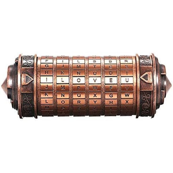 Love Gift Da Vinci Code Cryptex, sinklegeringskonstruksjon med tilpassbart passord, romantiske bursdagsgaver