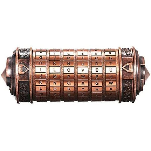 Mysterie Puzzle Da Vinci Code Cryptex, Valentinsdagsgave med tilpasselig adgangskode og skjulte rum
