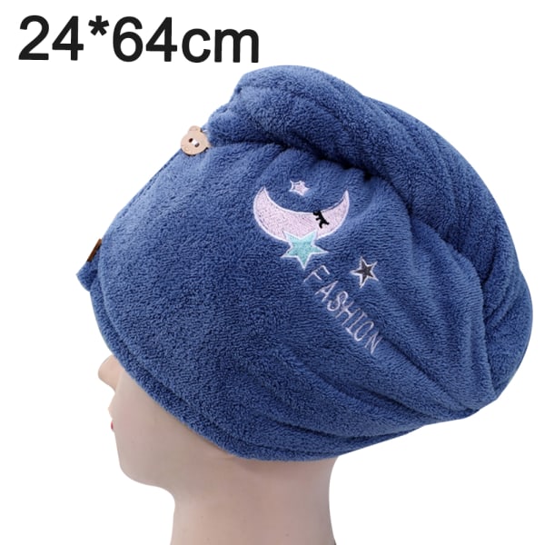 Tørr Ultra Absorberende Turban Hårhåndkle Wrap, egnet for kvinner