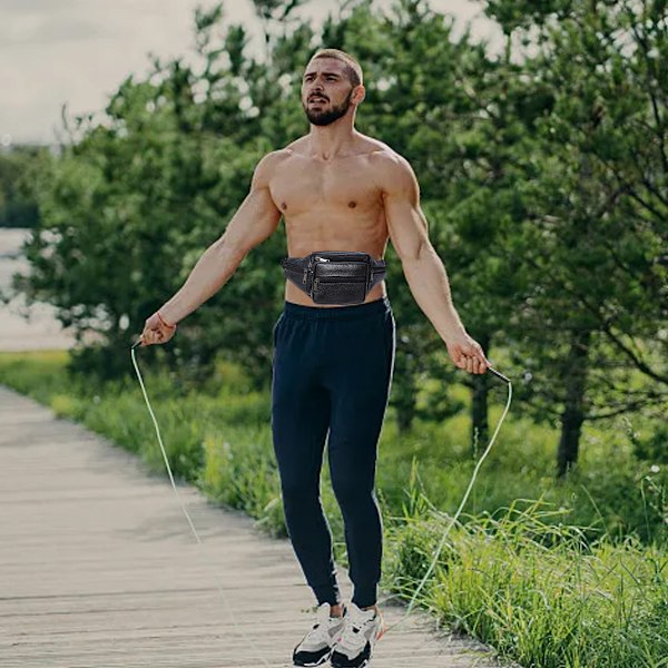 Axelväska bröstväska mode mjukt läder mode sport