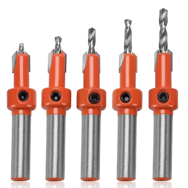 5 kpl 8 mm puusepän chamfer-upotuspora, upotukset