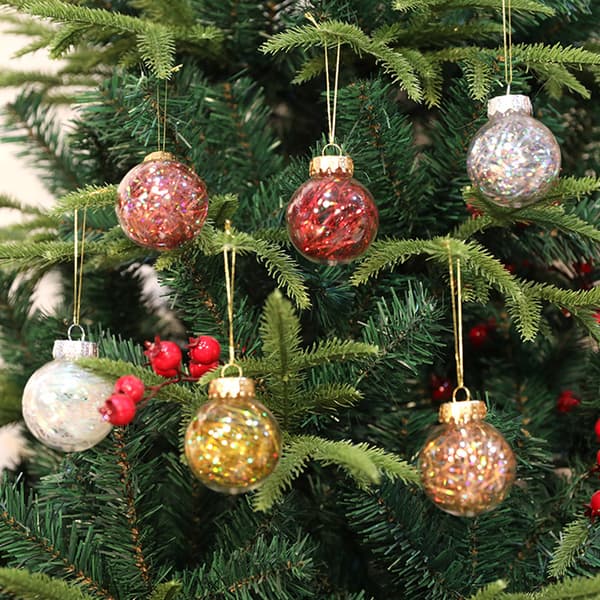 Julgranskulor, för julgranar, bröllopsfester och juldekorationer style 4