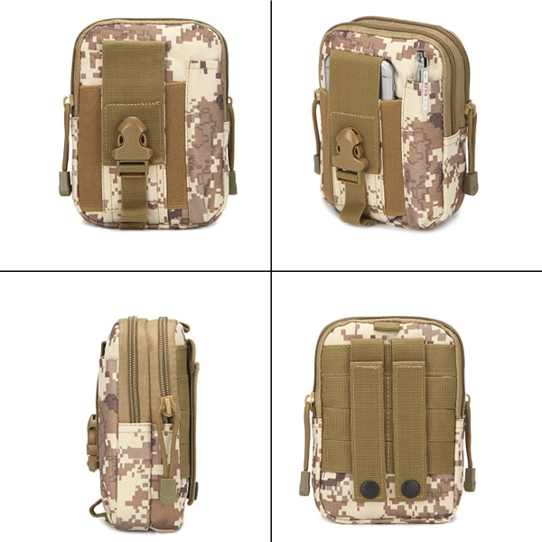 Sport midjeväska herr utomhus taktisk midjeväska camouflage