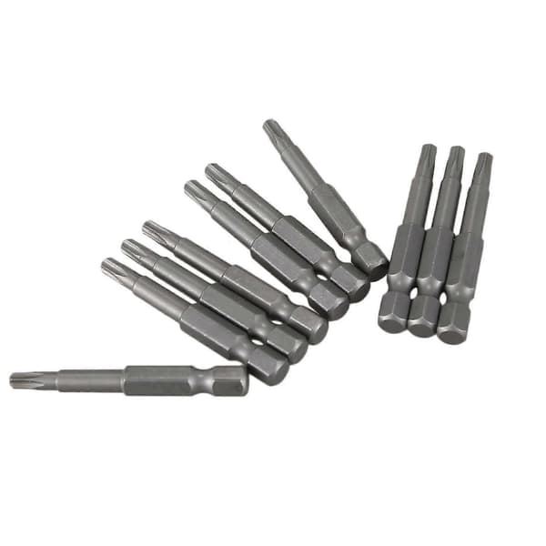 6,3 mm sekskant 4 mm T20 magnetisk spids Torx skruetrækkerbits 10 stk.