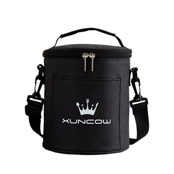 Bærbart sylinder bento bag isolasjonspose aluminiumsfolie Oxford