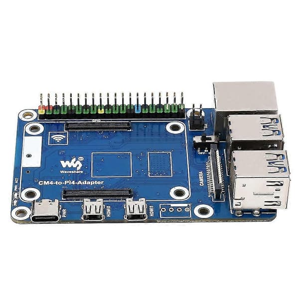 Cm4 Til Pi4b Udvidelseskort 4-vejs Usb3.0+rj45 Gigabit Ethernet Port Cm4 Til Pi4 Adapter Til 4b Boar