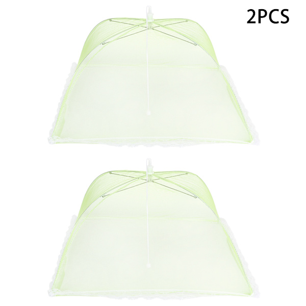 2-pack hopfällbara bordmatstäckande tältparaplyer Anti Fly Mosquito Mesh Covers