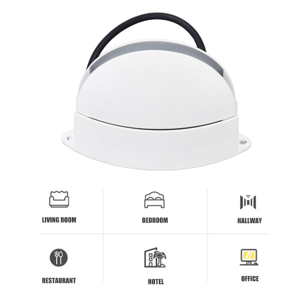 Vindukarmslampe 180° Lysende Halvsirkelformet LED Vegglampe for Gang Korridor Stue AC85‑265V Varmt Lys