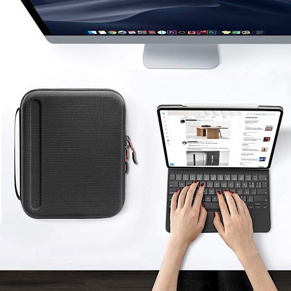 12.9\" iPad Pro 12.9 (3. / 4. / 5. sukupolvi) 2018-2021 Kotelo, Tablet-yhdistelmä säilytyskotelo