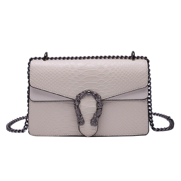 Kvinders crossbody taske og skuldertaske - slangekæde pung læder skuldertaske