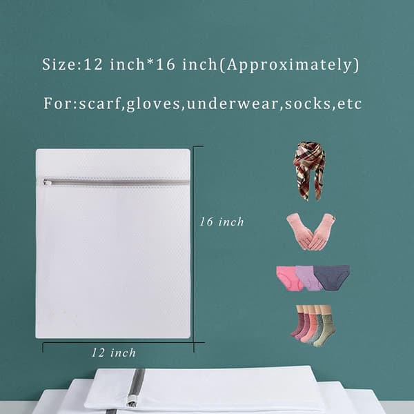 Vaskepose for finvask, honeycomb-nett sikrer skånsom vask, pustende vaskepose for multifunksjonell bruk