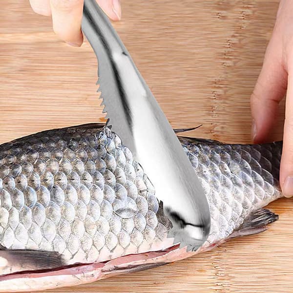 2 stk. fiskeskælbørste 304 rustfrit stål fiskeskælsfjerner og