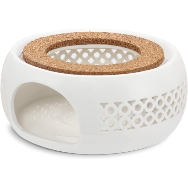Tekandevarmer, Keramisk Tevarmer Tekandevarmer Udhulet Udskåret Design Varmelegeme Kaffevarmer Til At Holde Te Og Kaffe Varm Velegnet Drop Type