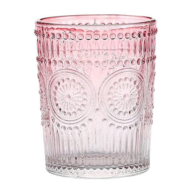 300ml Vintage VannGlass, Romantiske Drikkeglass, Glassvarer