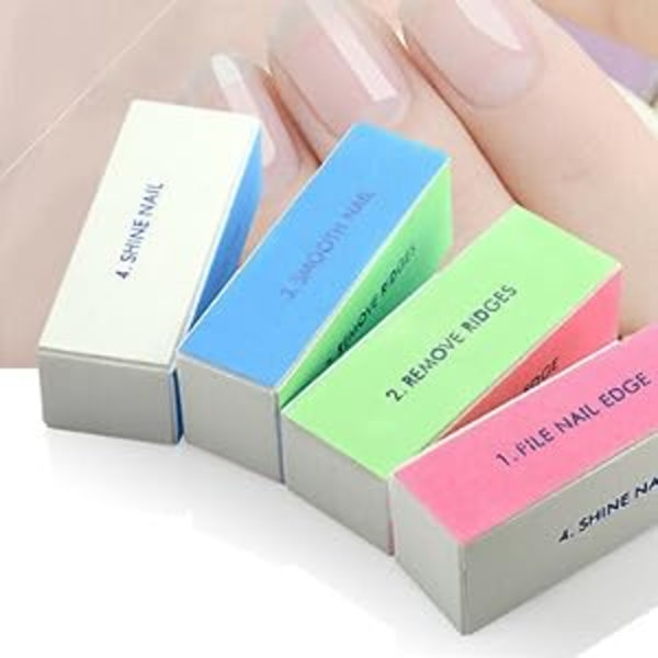 4-vägs nagelbufferblock, polering, 4-vägs polering Manicare Art Professionellt skönhetsverktyg