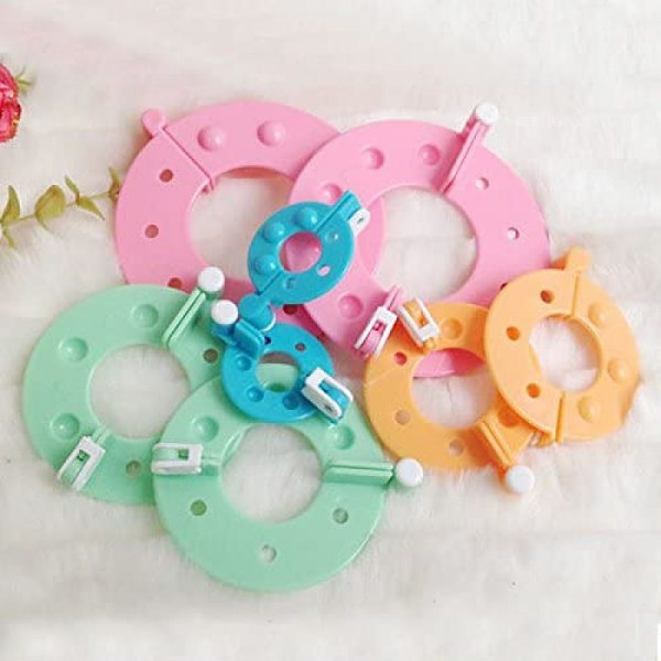 8 st 4 storlekar Pompom Maker Fluff Ball DIY nål hantverkssats