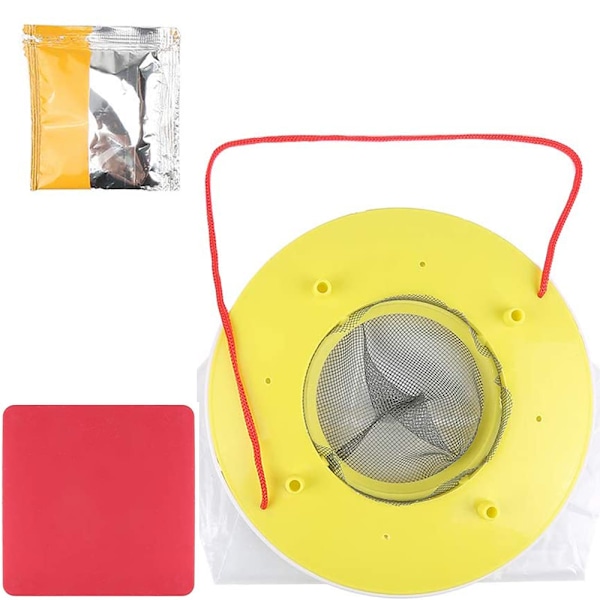 Utomhus Flugfälla, Värmeaktiverad Giftfri Flugfångare, Naturligt Bete Fälla För Flera Miljöer Som Gårdar Häststall Ladugårdar Rancher Lantgårdar (2-pack)