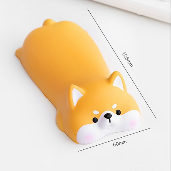 Tangentbord handledsstöd tecknad djur stil mjuk bekväm trötthet lindring tangentbord handledsstöd för hem spel kontor Shiba Inu
