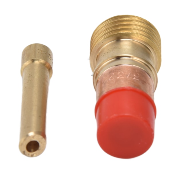 4 st TIG Gaslins Kit Vit Keramisk Kopp Kort Fasad Elektrodhållare Anslutning för WP 17 18 26