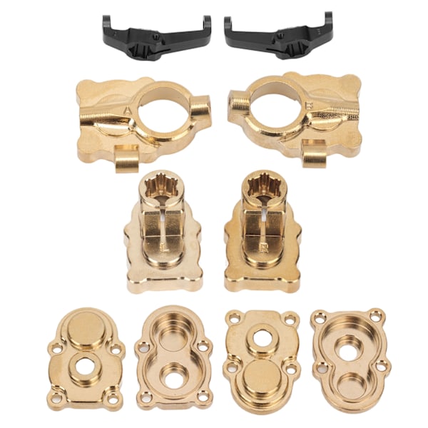 RC Styrkopp Uppgraderingsset Koppar Exakt Bakaxel Hylsa Växelskydd Set för FCX24 1/24 Klätterbil Guld