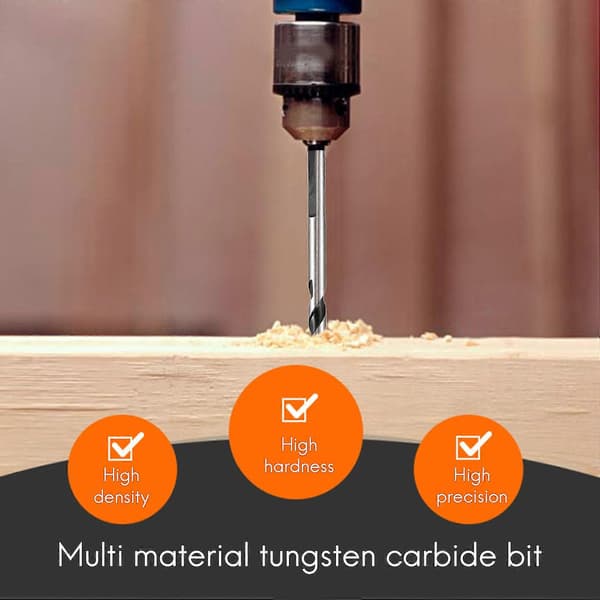 5 stk. -materiale Tungsten Carbid Bitsæt til Porcelæn Keramiske Fliser, beton, k, gl