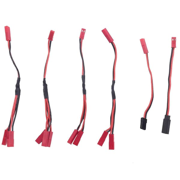 6 stk. Jst Pluggdistribusjonssett For -4 Rc Bilbane Lastebil Kjølevifte Esc Batterimotor