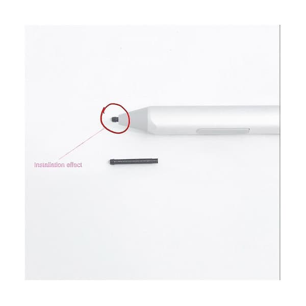 6 stk. slitesterk pennespiss-refill med høy følsomhet for Surface Pro 4/5/6/7 og Surface Pro