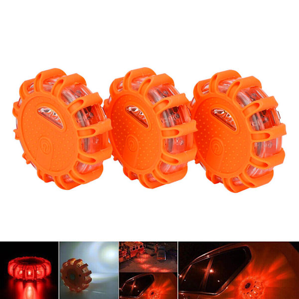 3/6 stk Advarselslys Bil Advarselslys LED Advarselslys Vandafvisende LED Advarselslys