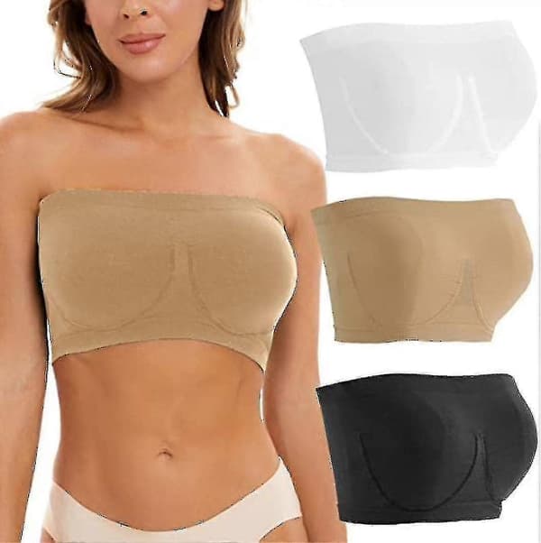 Ny 2023 Komfortabel Stropløs Bralette med Polstring til Kvinder