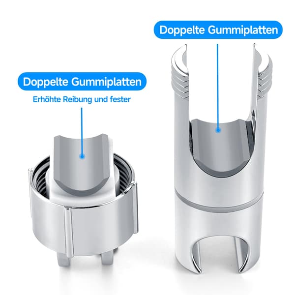Universell holder, 16-25 mm justerbar dusjholder dusjhodeholder