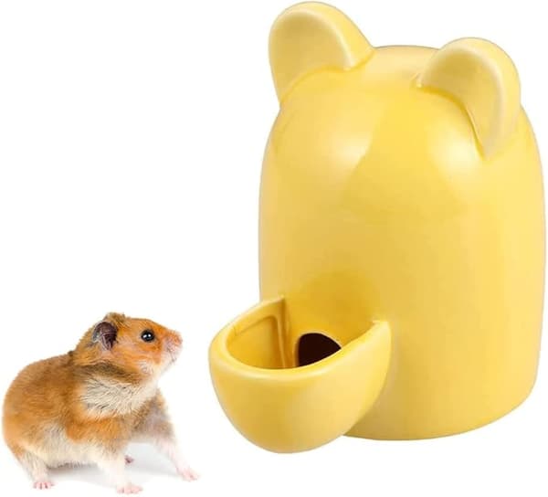 Keramisk vattendispenser för smådjur, tyst keramisk drickskål, liten