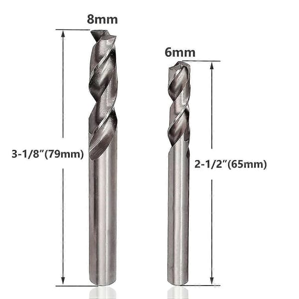 2 stk. punktssveisebor sett Hss Co Cobalt punktssveiset kutter Separate paneler Hullborebits, 6m