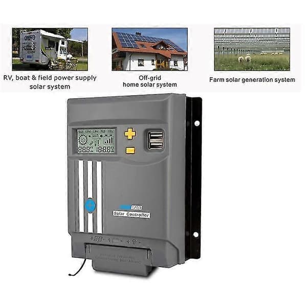 Mppt120d 20a Mppt Solcellelader Med Wifi Enhet 12v/24v Solcellekontroller For Lifepo4 Lit