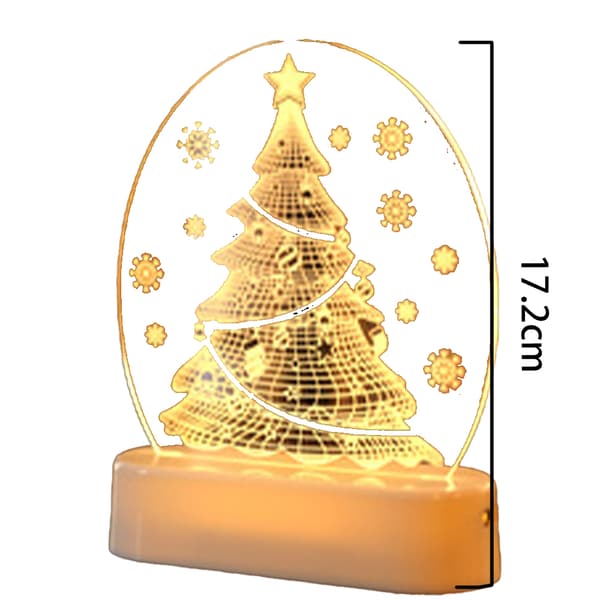 Akryl Jule LED Lys, Dekorationslys, Julepynt, Velegnet til Hjemmefest Dekoration christmas tree