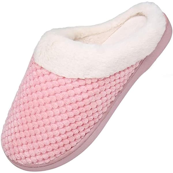 Dam Herr Vinter Värme Tofflor Memory Foam Plyschtofflor Halkfria Tofflor, Storlek 38-39