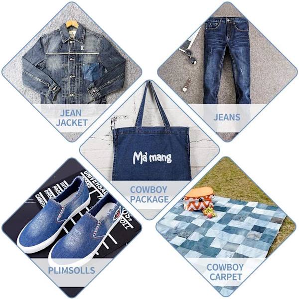 Stryge-på-lapper til jeans, børn og voksne