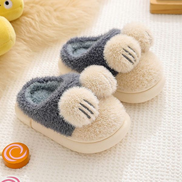 Børneslippers Vinter Varme Drenge Piger Hjemmeslippers, Hyggelige Hjem