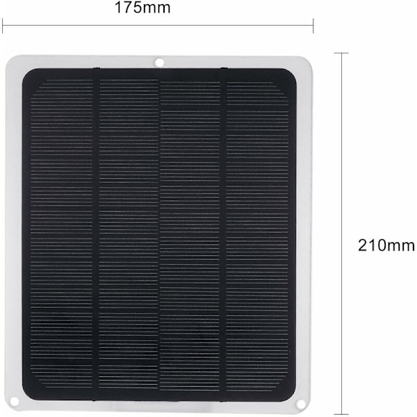 10W Solenergiladdare, Högeffektiva Monokristallina Celler, Brett Användningsområde Från Bil Till Elektronik, Anti-Omvänd Laddningsdesign