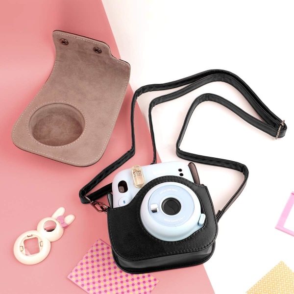 Polaroid kameraväska, bärbar och praktisk, rosa