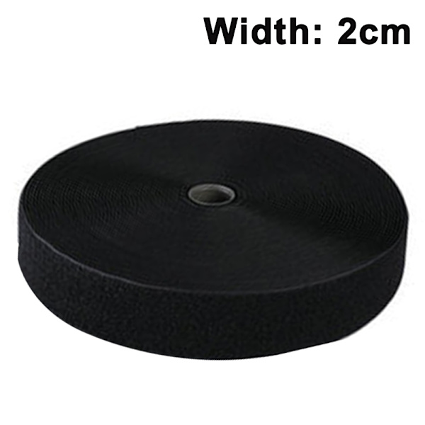 Kardborreband med självhäftande fäste, bredd 20 mm, längd 5 meter