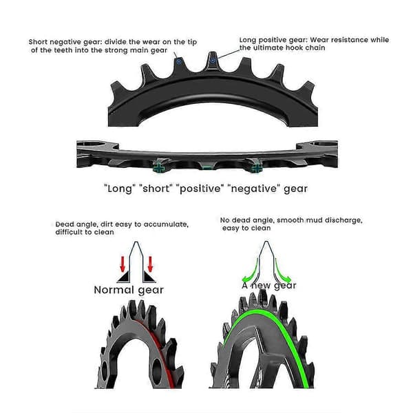 Krankæt Cykelklinge Til Sram Xx1, 36t
