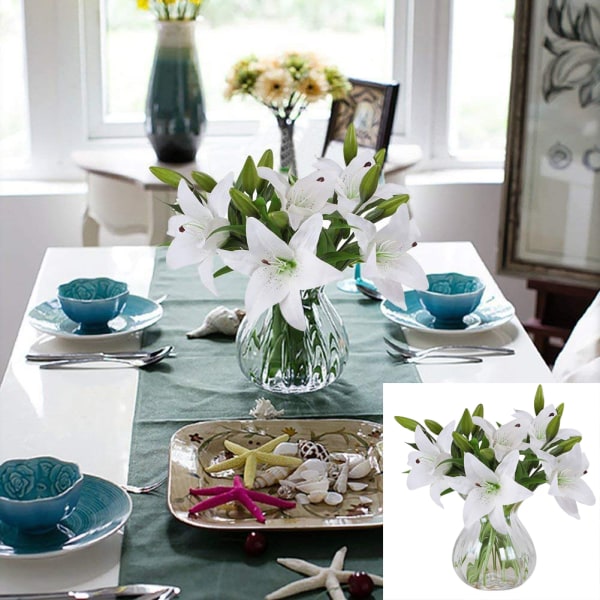 Kunstig Peony Silkeblomst Blad Hjem Bryllup Fest