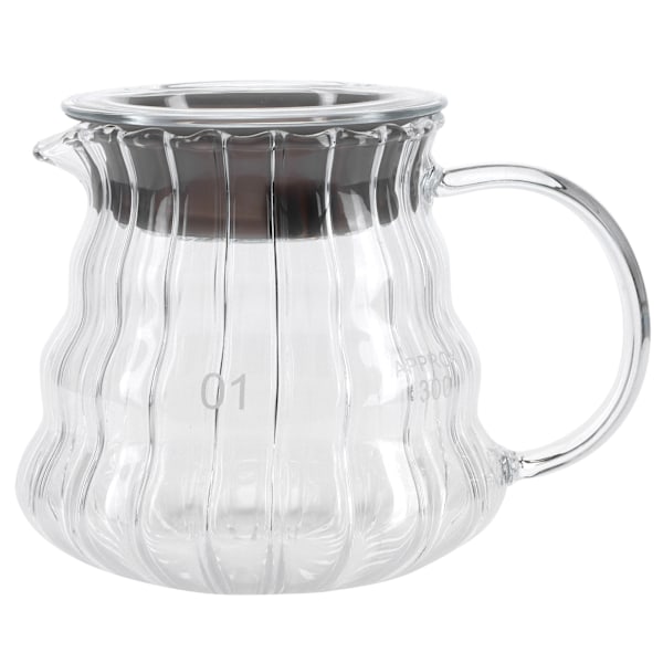 Coffee Pot Borosilicate Glass Coffee Maker Kettle Teapot Supply for Home Office,300ml