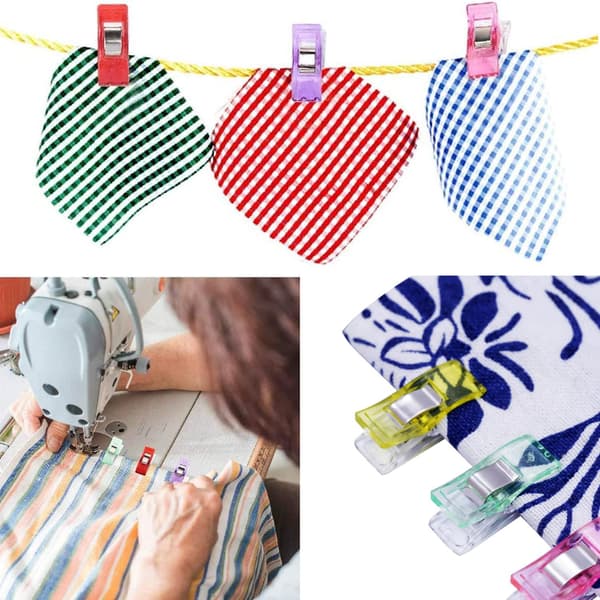 Gule 50 STK Syklips, Multifunksjonelle Syklips, DIY Cli