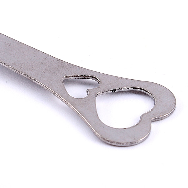 Hjärtformad tesilsked, rostfritt stål för lösa teblad, ny design säkerställer enkel användning och rengöring, hållbar metall av 304-kvalitet säkerställer
