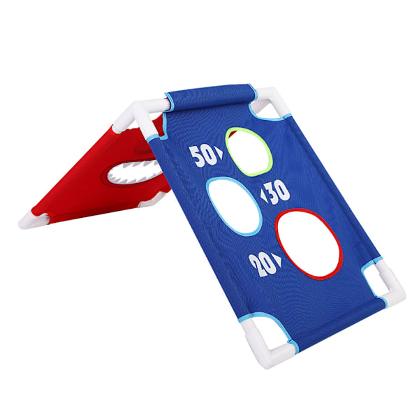 Portabelt Bean Bag Toss Cornhole Spelbräde Set med 1 Bräda och 6 Beanbags