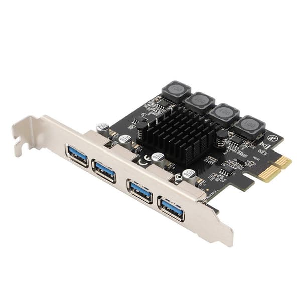 PCIe USB 3.0 expansionskort PCI Express till USB-adapter HUB-kontroller 4 portar