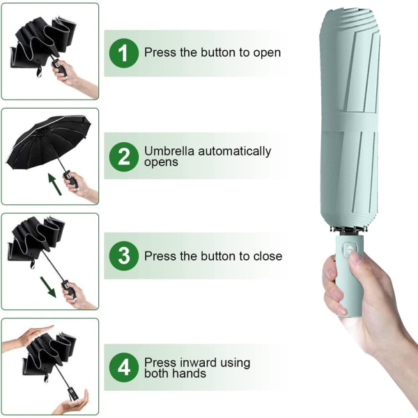 Foldbar omvendt paraply