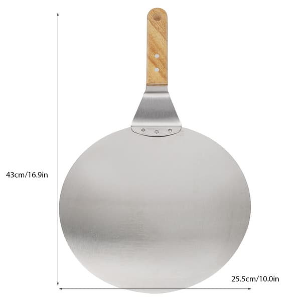 Gave til pizzaelskere, pizzaspade i rustfrit stål, foldbart design, stor pizzaspade, bageværktøj af høj kvalitet, 1 stk.
